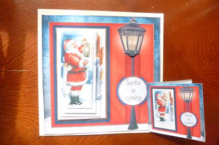 Cardtopper Santa is Coming 421 by Rosina Walker