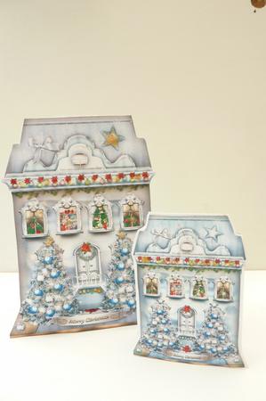 Winter Festive High Christmas House by Rosina Walker