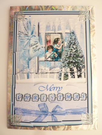 A Magical Christmas Shell Edged Corner Stacker by Rosina Walker