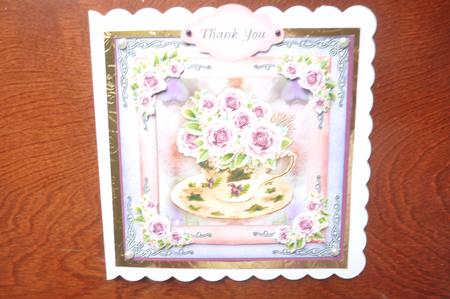 Floral Teacup Be My Guest Cf by Rosina Walker