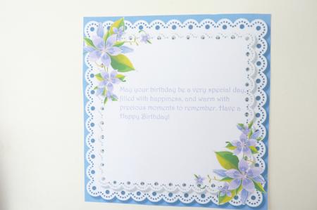Incert Deep Lilac with Double Lace  by Rosina Walker