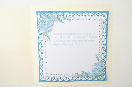 Incert , Blue with Double Lace  by Rosina Walker