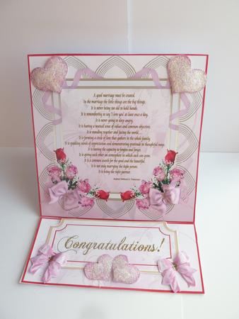 Wedding Easel Card by Rosina Walker