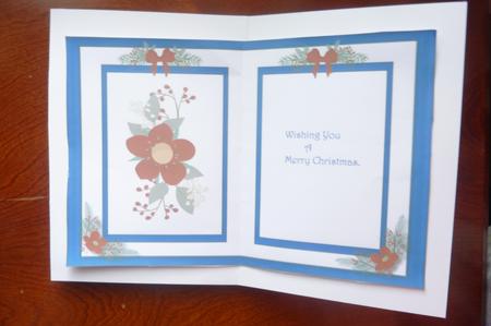 Incert Christmas Blue  by Rosina Walker
