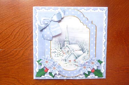Blue Church Happy Christmas 6in Christmas Step by Step by Rosina Walker