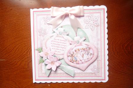 Christmas Baubles Vintage Children 8x8 Mini Kit & Decoupage by Rosina Walker