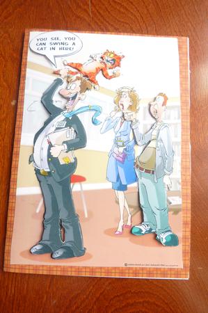 Swinging the Cat A4 by Rosina Walker