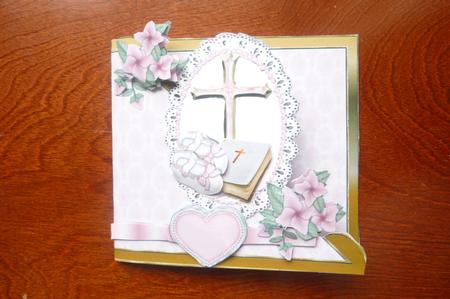 A Lovely Christening or Baptism on Lace Over the Edge by Rosina Walker