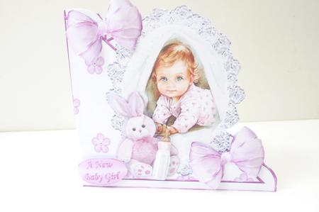 Baby Girl Playing Peek a Boo Under Her Blanket Over Edge by Rosina Walker