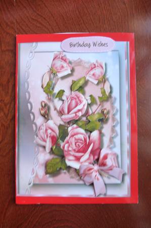 Beautiful Roses on a Lace Mat  by Rosina Walker