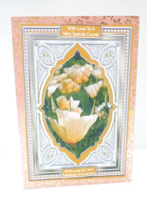 Californian Poppies Anniversary Card by Rosina Walker