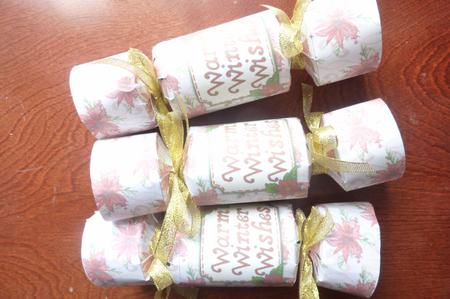 860 Christmas Poinsettias Cracker  by Rosina Walker