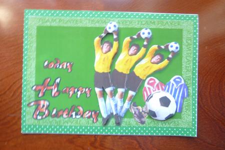 Football Team Player by Rosina Walker