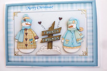 Frosty Friends the Snowmen Step by Step Card Front by Rosina Walker