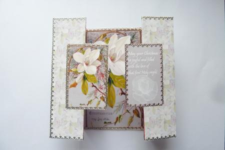 Christmas Rose Double Fold Back by Rosina Walker