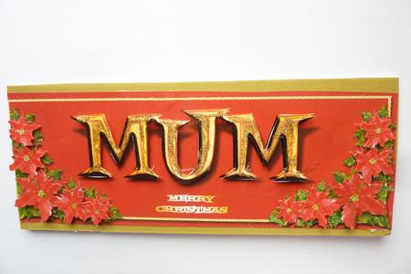 Mum Word Card in Gold by Rosina Walker