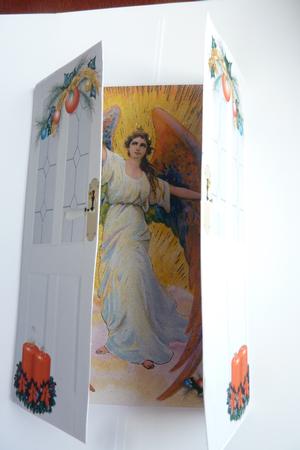 Beautiful Angel in Gold, Gatefold by Rosina Walker