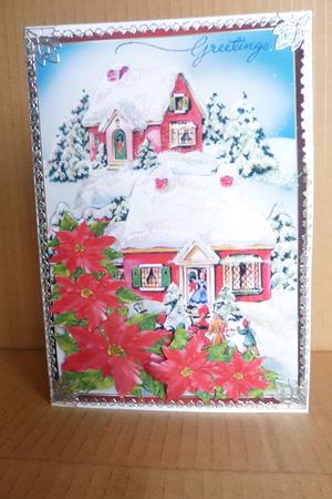 More Poinsettias" No Writing on Roof" by Rosina Walker