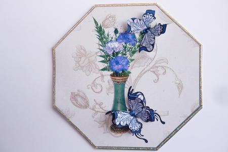Floral Toppers with Butterflies by Rosina Walker