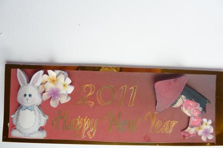 Chinese New Year - Rabbit - Dl + Decoupage by Rosina Walker