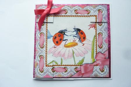 Lovebugs Lace 8inch Picture Sheet by Rosina Walker