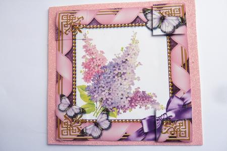 Lilac Butterflies 8inch Picture Sheet by Rosina Walker