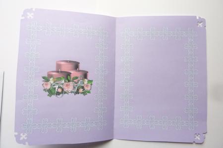 Pink Candle & Lace Insert by Rosina Walker