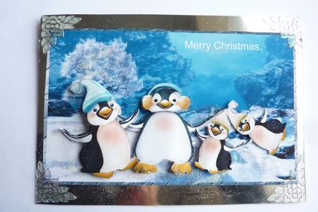 Happy Penguin Family by Rosina Walker