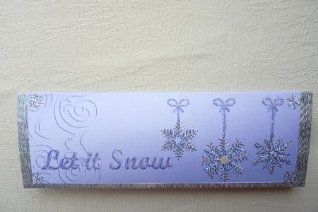 Large Dl Xmas Snowflakes Quick Cut and Fold Card by Rosina Walker