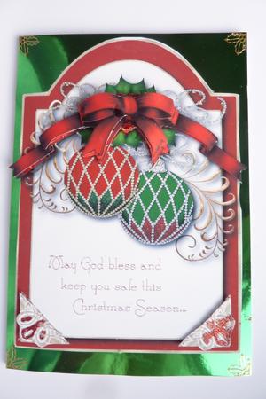 Christmas Season Blessings Card Topper by Rosina Walker