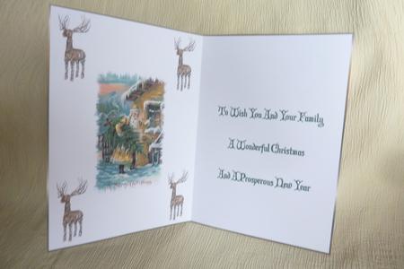 Vintage Christmas Santa Insert 2 by Rosina Walker