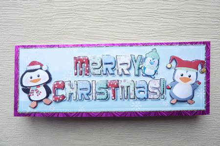 Cute Christmas Penguins Dl Card. by Rosina Walker