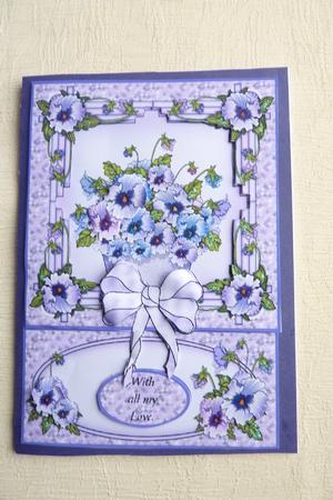 More Purple Pansies. by Rosina Walker