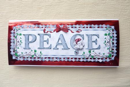 Peace Large Dl Card Front with Decoupage by Rosina Walker