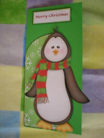 Paulie Penguin Shaped Card by Ruth Bolger