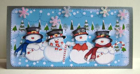 Christmas Cheeky Snowmen by Ruth Cunliffe