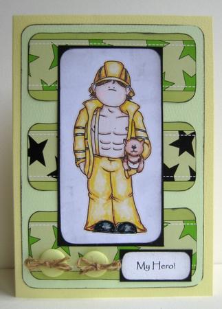 Fireman Doodles Digital Stamp by Ruth Cunliffe