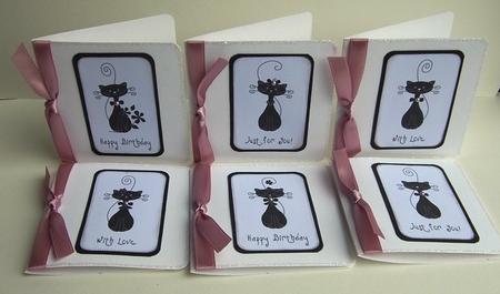 Kool Kats Black & White Digital Image Stamps by Ruth Cunliffe