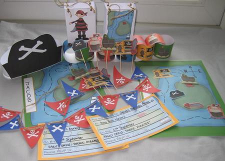 Pirate Party Kit by Ruth Cunliffe