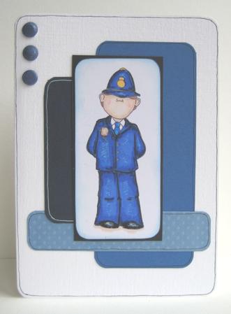 Policeman Doodles Digital Stamp by Ruth Cunliffe