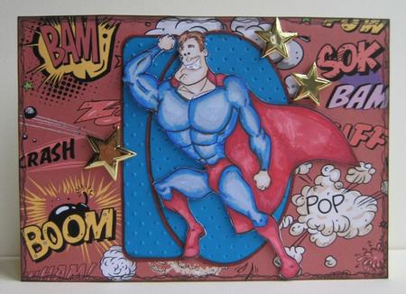 Superhero Digi Stamp. by Ruth Cunliffe