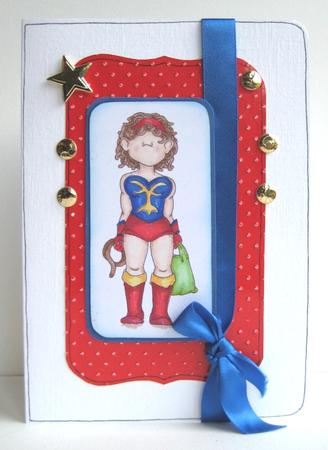 Wonda Woman Doodles Digital Stamp by Ruth Cunliffe