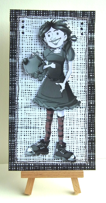 Goth Dot Decoupage Sheet by Ruth Cunliffe