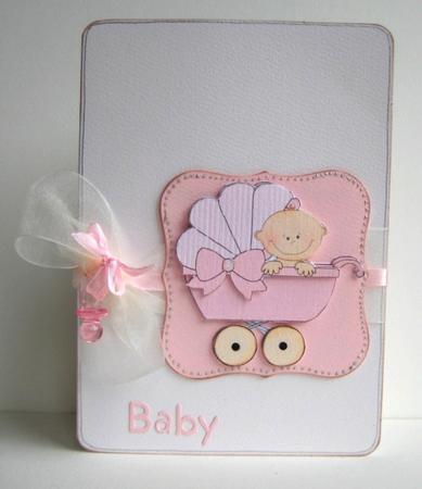 Pink Pram Bracket Shape by Ruth Cunliffe