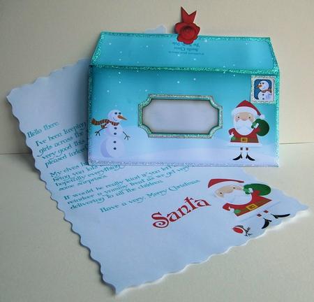 A Letter from Santa (unisex Nameless Blue) by Ruth Cunliffe