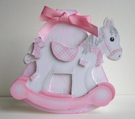 Rocking Horse for Baby Girl by Ruth Cunliffe