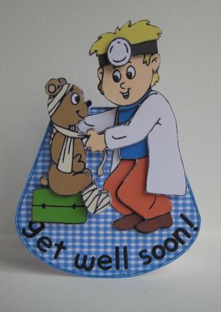 Little Doctor -wobble Card by Ruth Cunliffe