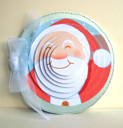 Santa's Coming Circle Pyramid. by Ruth Cunliffe