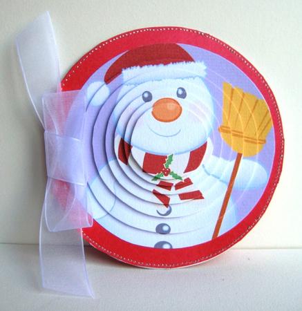 Tubby the Snowman Circle Pyramid. by Ruth Cunliffe