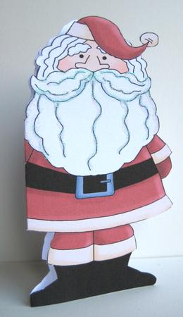 Santa Shaped Card by Ruth Cunliffe